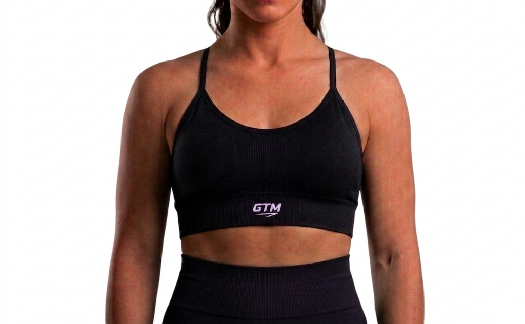 TOP CORTO NEGRO GTM LILA