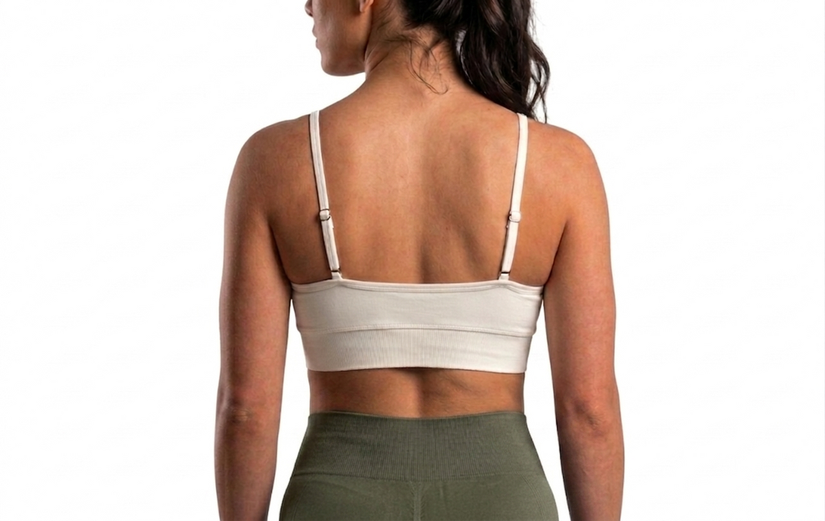 TOP CORTO BLANCO GTM VERDE MILITAR