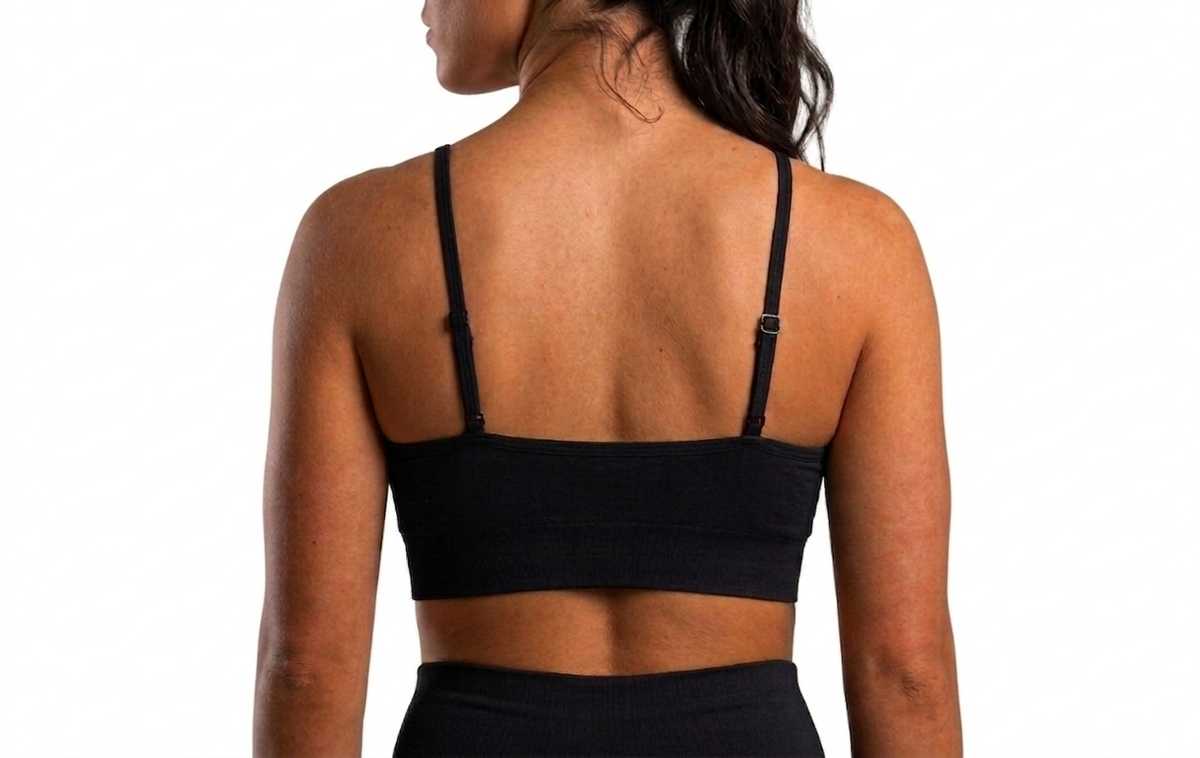 TOP CORTO NEGRO GTM BLANCO
