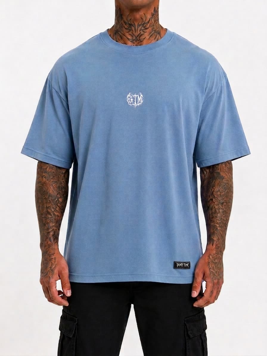 THE ULTÍMATE PUMP COVER- CAMISETA OVERSIZE AZUL CLARO