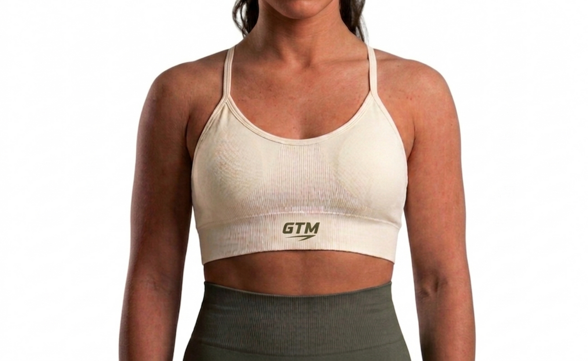 TOP CORTO BLANCO GTM VERDE MILITAR