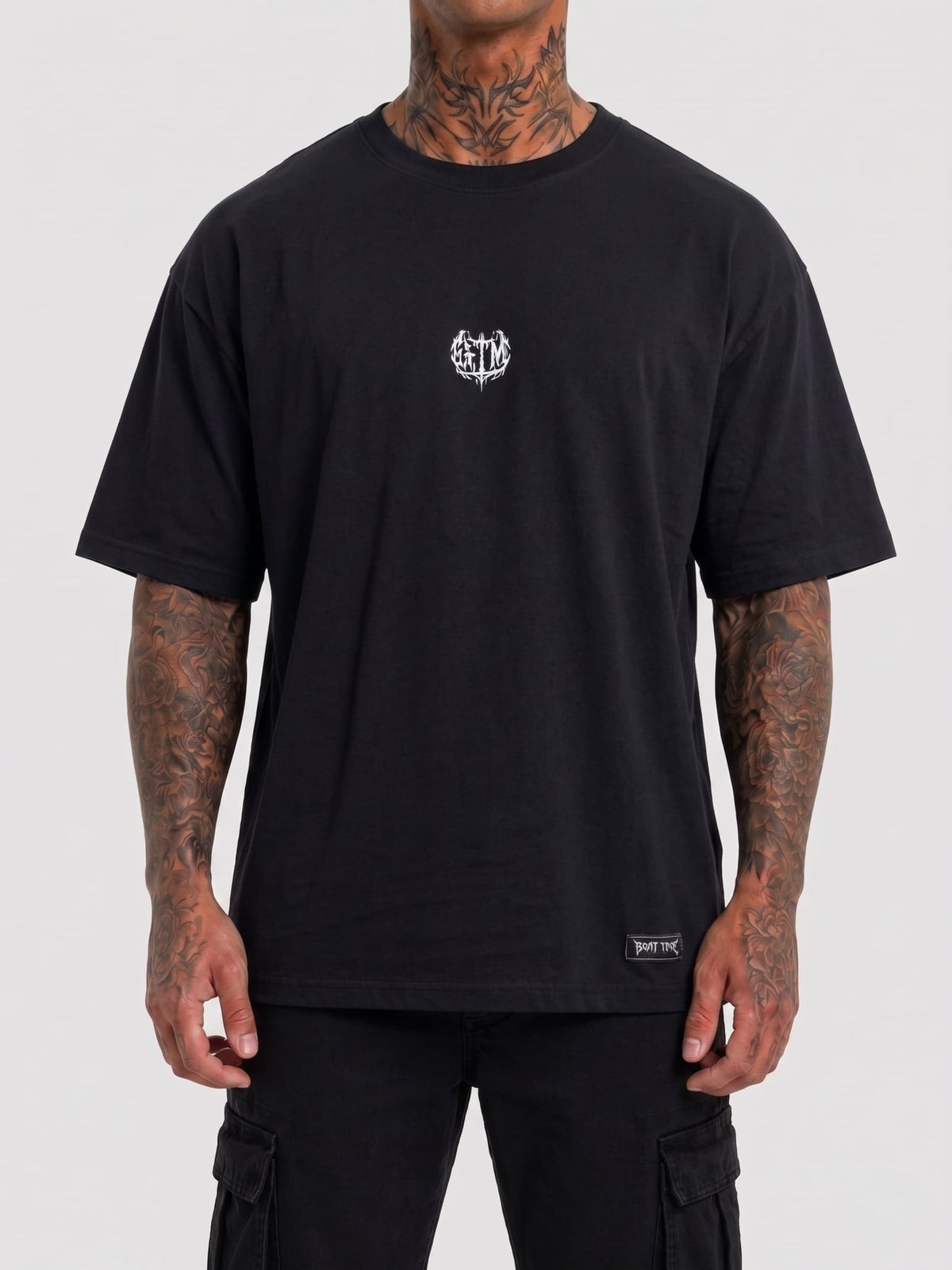 THE ULTÍMATE PUMP COVER- CAMISETA OVERSIZE NEGRO