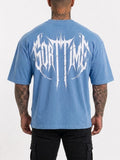 THE ULTÍMATE PUMP COVER- CAMISETA OVERSIZE AZUL CLARO