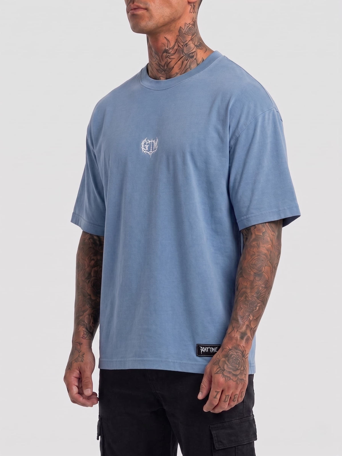 THE ULTÍMATE PUMP COVER- CAMISETA OVERSIZE AZUL CLARO